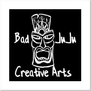 Bad JuJu Creative Arts Black Logo Posters and Art